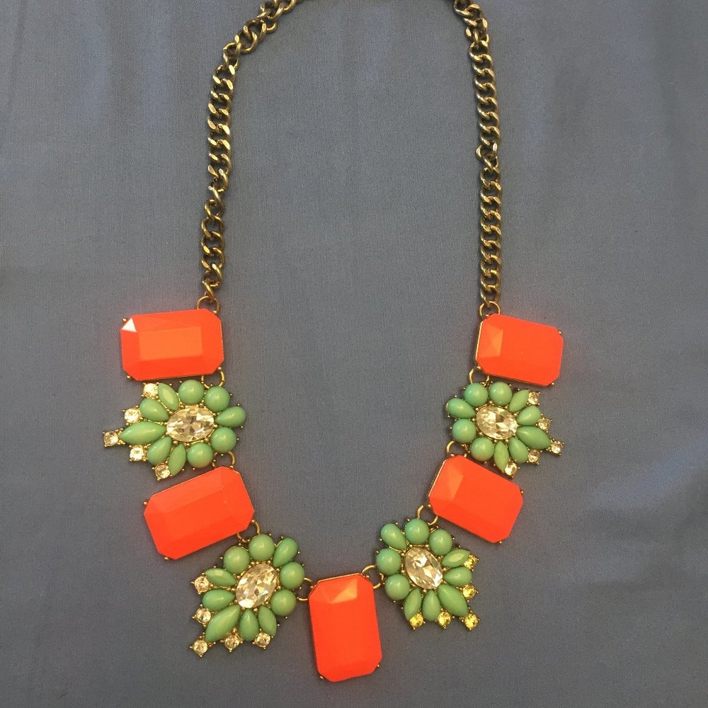 J.Crew Brooch Necklace
